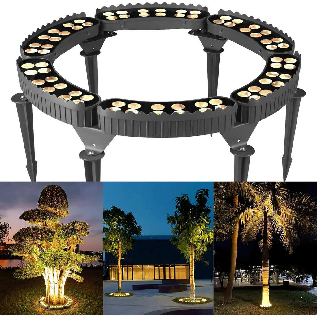 Varmhvide LED udendørs ringtræslys