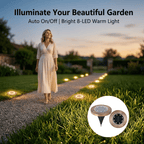 ☀️ Solar Powered 8-LED Ground Lights | Outdoor Pathway Lighting