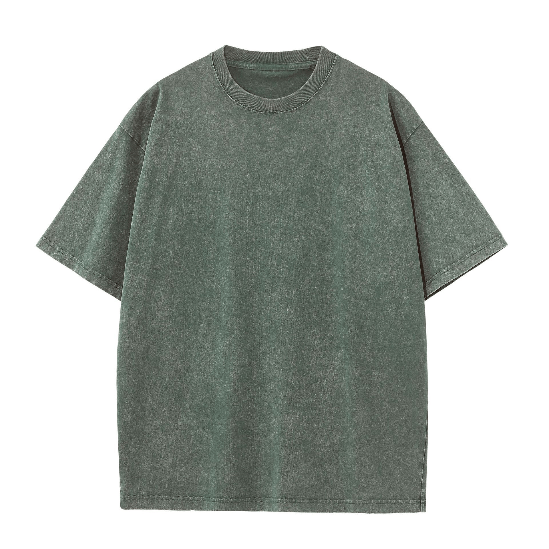 Vintage Acid Wash Heavyweight T-Shirt – 100% Cotton Oversized Tee for Men & Women