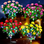 🌸✨ EverGlow Mindesmærkehave Blomsterlys – Med ultrarealistiske kunstige kronblade, solcelledrevet og vejrbestandig🏡🌪️