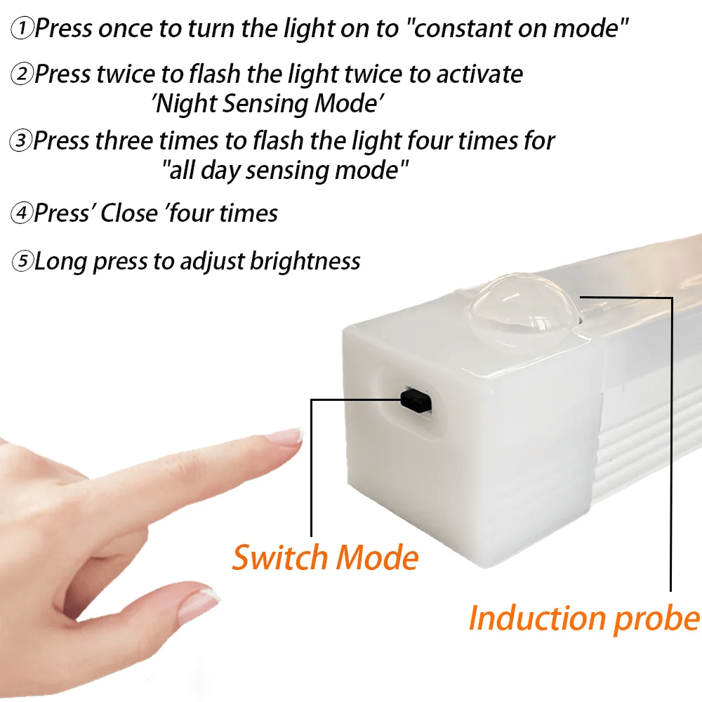 💡Selvklæbende Smarte Sensor Magnetiske Genopladelige LED-lys