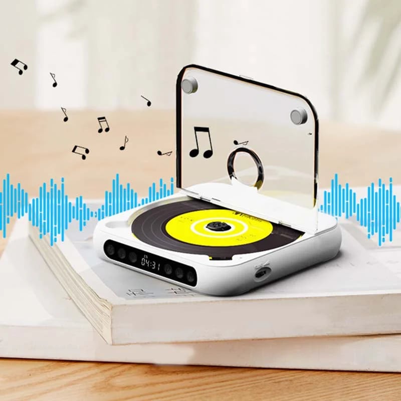 Bærbar Bluetooth CD-afspiller ❤️ Den perfekte gave til musikelskere