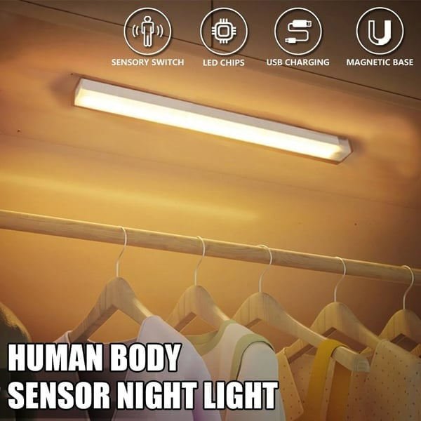 💡Selvklæbende Smarte Sensor Magnetiske Genopladelige LED-lys