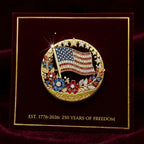 USA 250-års jubilæums emaljebrosche