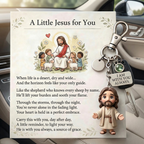 "En lille Jesus til dig" - Trøstende nøglering og digtkort gaveæske 🌟🙏
