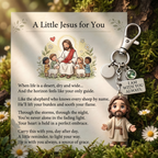 "En lille Jesus til dig" - Trøstende nøglering og digtkort gaveæske 🌟🙏