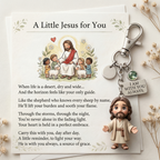 "En lille Jesus til dig" - Trøstende nøglering og digtkort gaveæske 🌟🙏