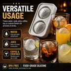 Baseball-isterningform – Langsomtsmeltende silikonekugleform til whisky, cocktails og mere ⚾🧊