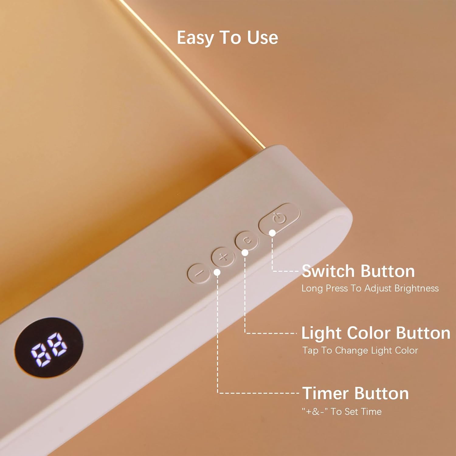Rechargeable Flat LED Book Light 🌟 3 Colors Timer Perfect Night Reading