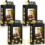 🎓4 stk. 2026-dimissionspynt til Class of 2026-Passer til 4x6 tommer billeder|Fyldbar billedboks