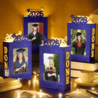 🎓4 stk. 2026-dimissionspynt til Class of 2026-Passer til 4x6 tommer billeder|Fyldbar billedboks