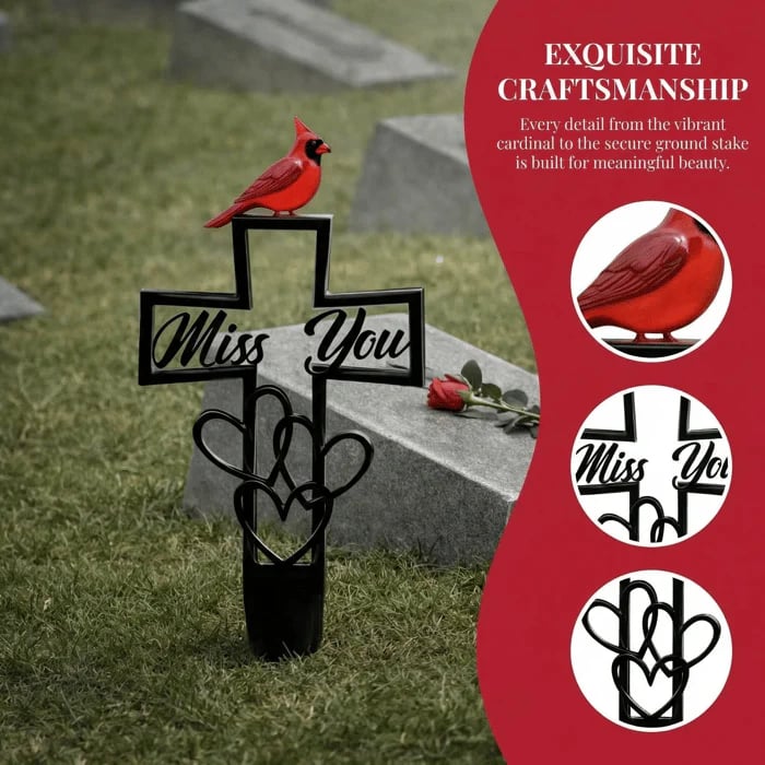 🐦💖Gravsted Mindetavle i Metal til Erindring✝️
