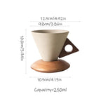 Wabisabi konisk keramisk kaffekrus