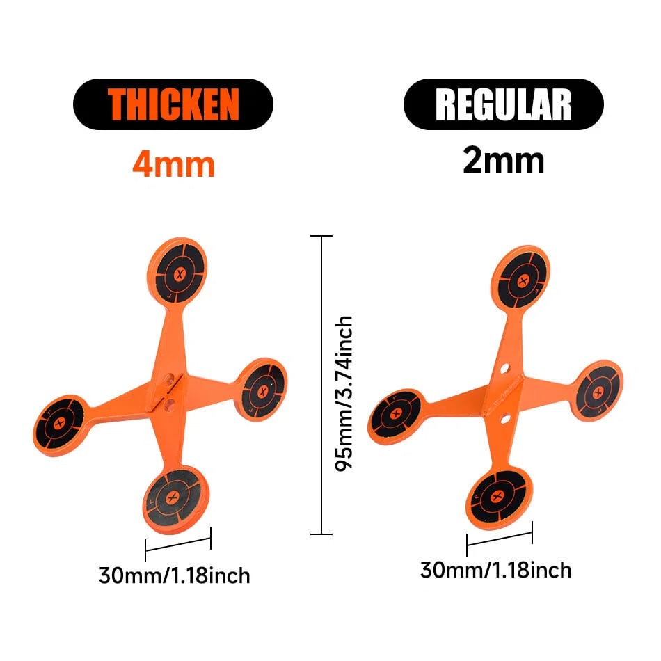 🎯Roterende Skydeskive (Fortykket Flip Roller)
