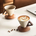 Wabisabi konisk keramisk kaffekrus