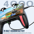 4-finger køle-gamecontroller med dobbelt blæser til mobilgaming