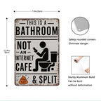 🎨 Farmhouse Bathroom Humor Sign • Quirky Washroom Wall Art 🧱