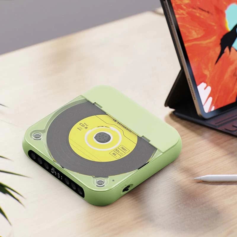 Bærbar Bluetooth CD-afspiller ❤️ Den perfekte gave til musikelskere