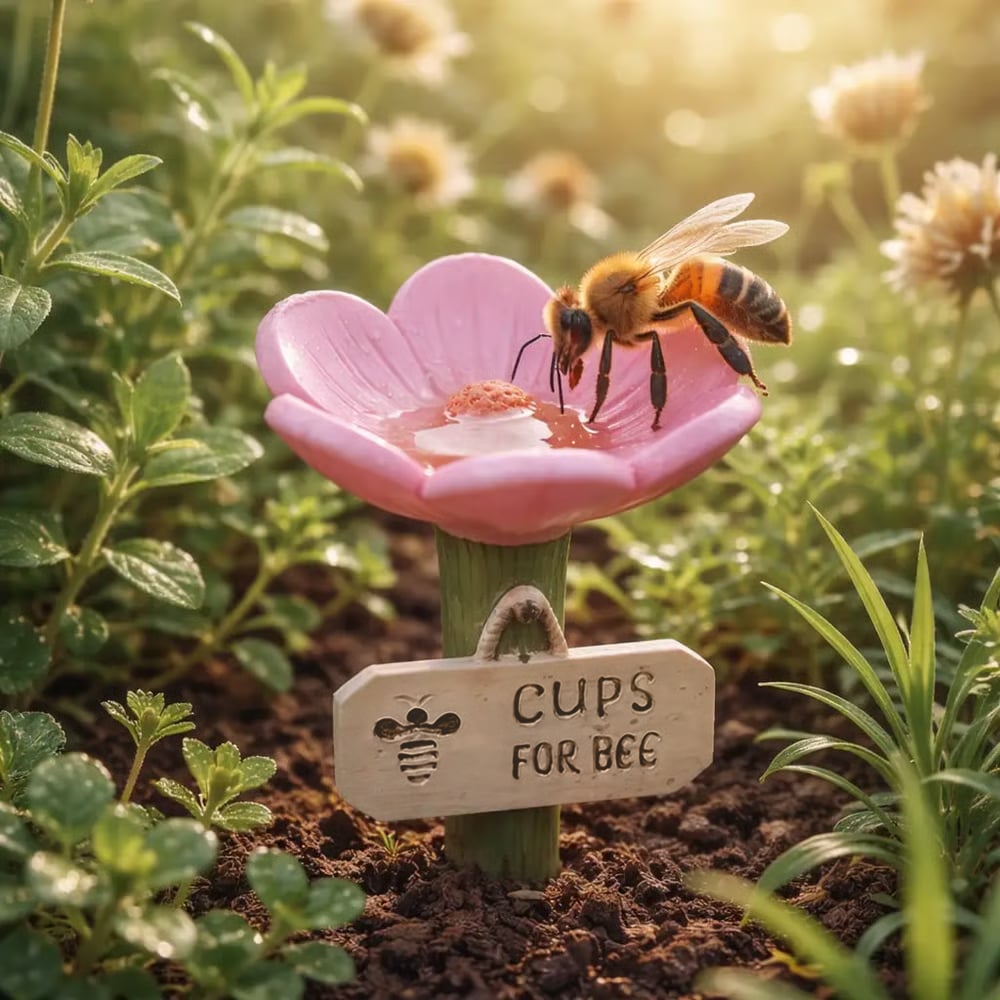 🐝Blomsterformet bidrikkestation💧