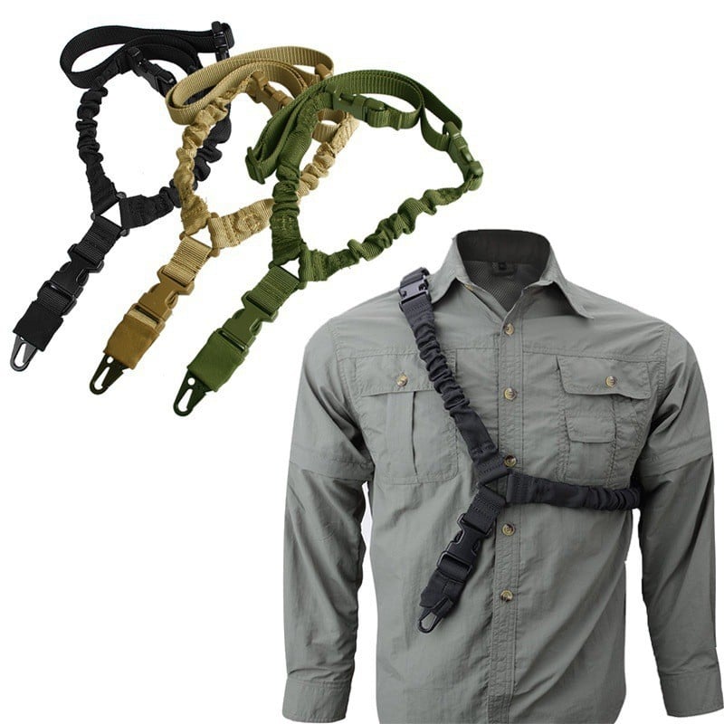 Taktisk single point-bungee-rem med M-LOK QD-beslag