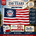🔥250-årsjubileums USA-minnesflagga (90x150 cm), dubbelsidigt broderad