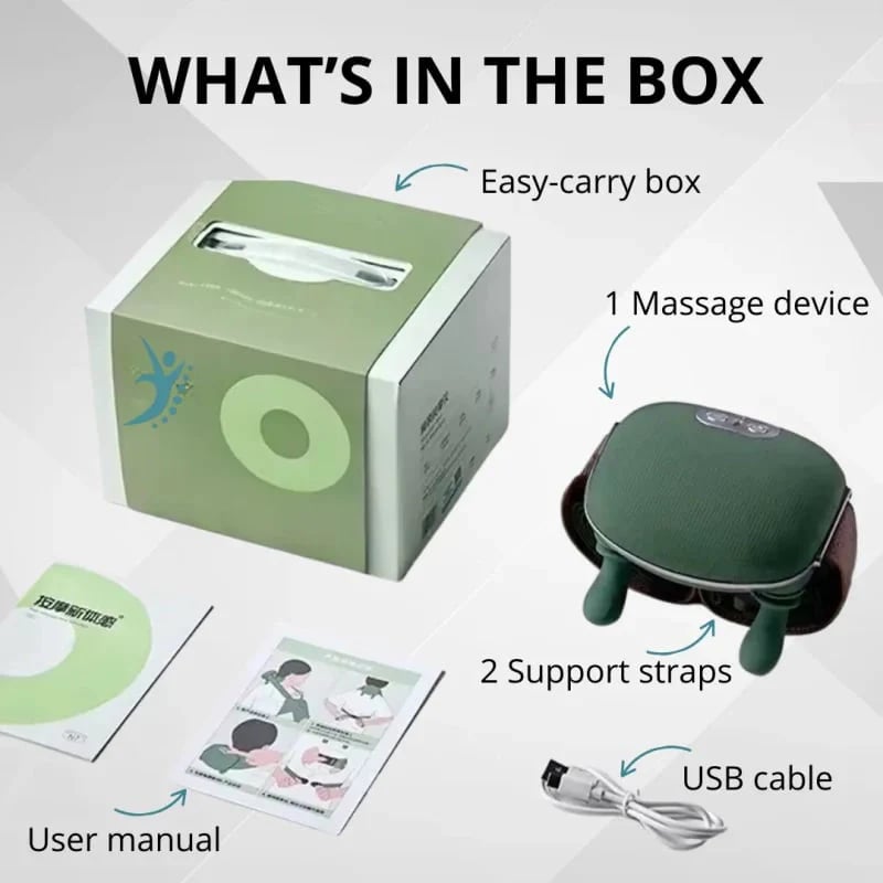 🔥3D Shiatsu nakkemassageapparat + varme