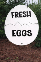 🥚Färska Ägg i Plåt - Rustik Lantlig Inredning för Hönshus & Marknad🏠🐔