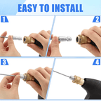 4-Pack High Pressure Washer Nozzle Kit for Washing Machine & AC Cleaning