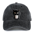 🐱Sød sort kat vintage baseballkasket