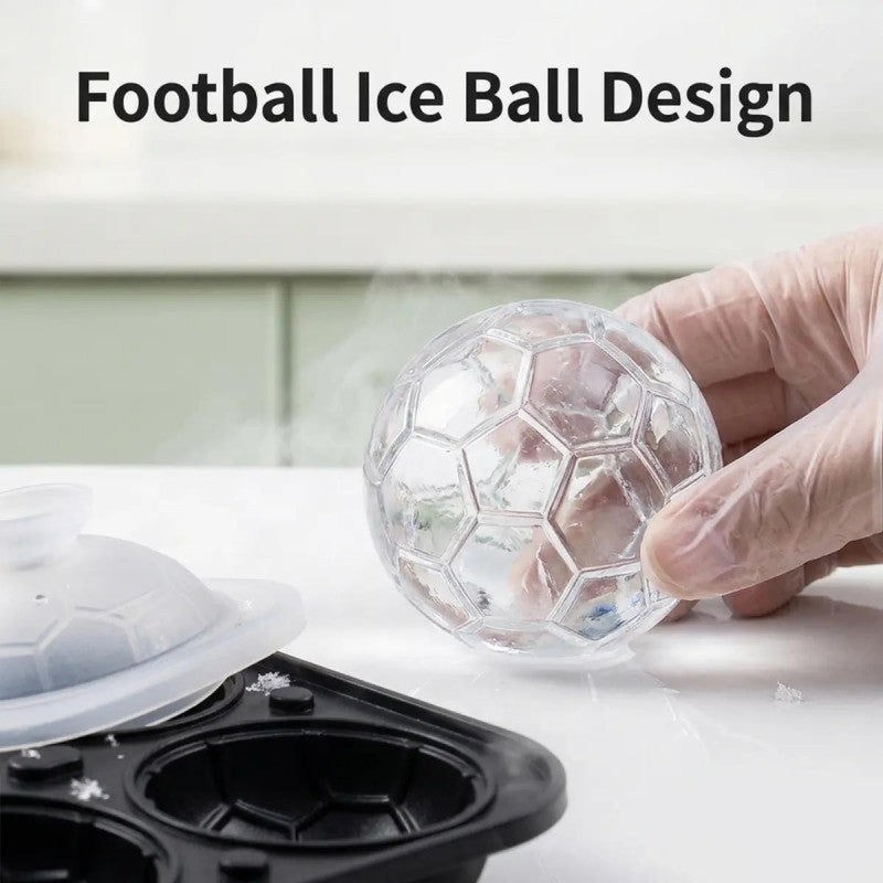 Silikonform för isbollar i fotbollsform